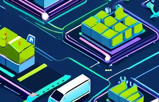 Концептуальное изображение глобальной цепочки поставок и цифровых панелей мониторинга