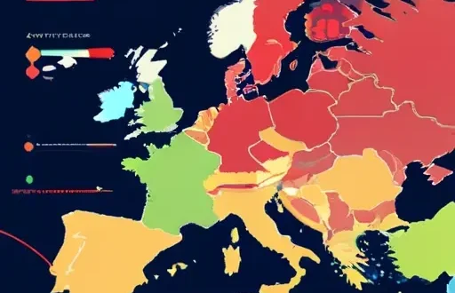 Карта глобальных торговых маршрутов с акцентом на Евразийский регион и арктические коридоры